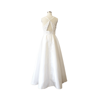 knee length dresses for ladies Shop Tarik Ediz 98421 Taffeta Fabric Strapless Neckline A-Line Long Dress   B Chic Fashions